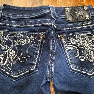 Embellished Signature Miss Me Women's Bootcut Jeans Size 23
